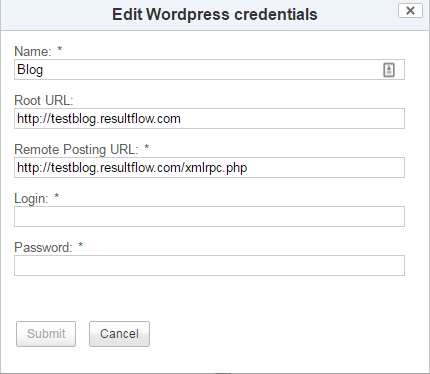 xml rpc client credentials xml rpc client credentials